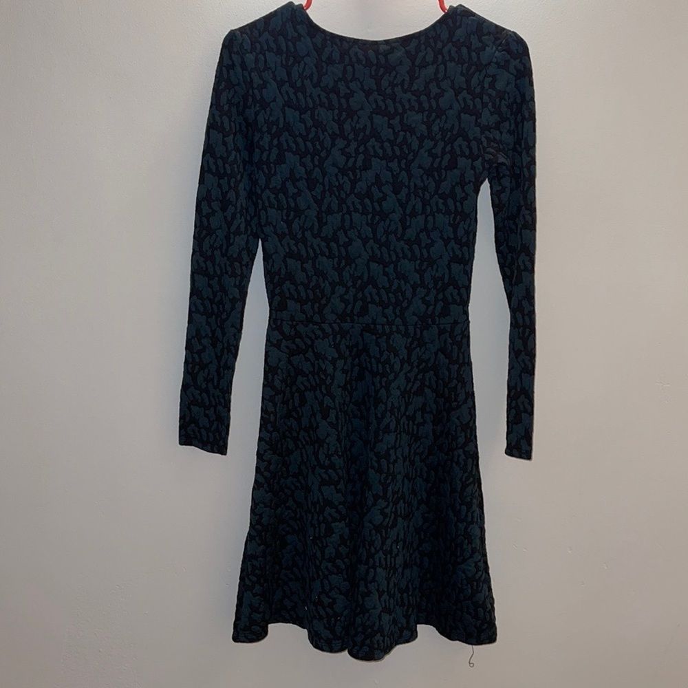 H&M long sleeve dress. Perfect for work with some leggings during Fall.